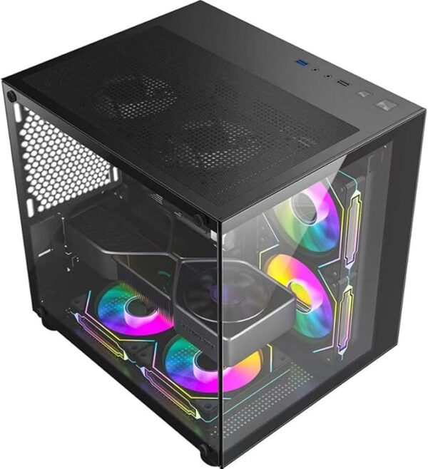 Gabinete Gamer Aquário em Vidro Com 4 Ventoinhas RGB - Image 4