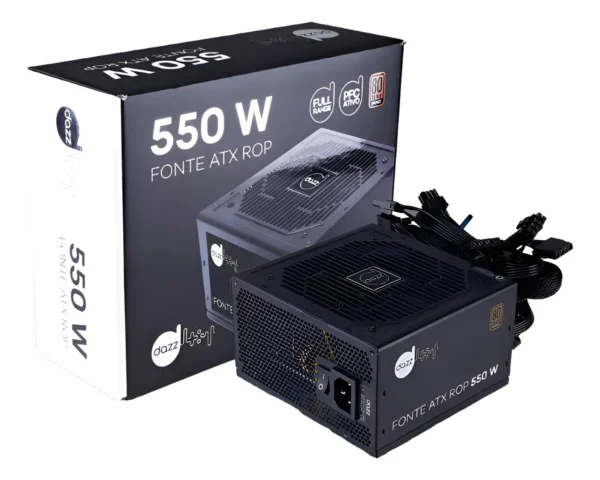 Fonte Atx 550w Dazz Rop 80 Plus Bronze Pfc Ativo