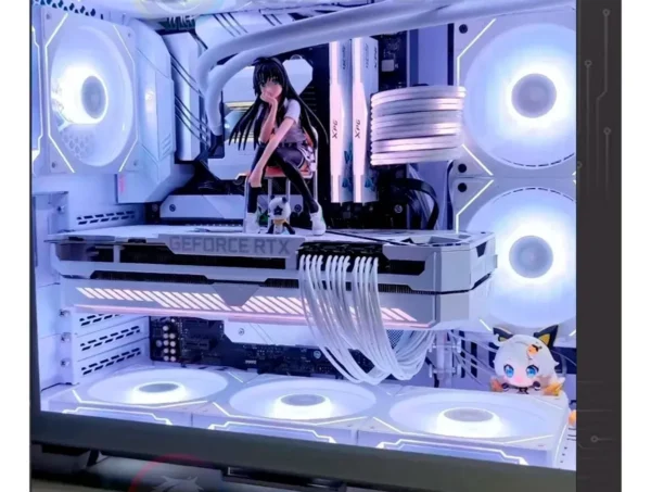 Kit Cooler Fan Hayom, Rgb, 3x 120mm, Controladora, Branco LED RGB - Image 5