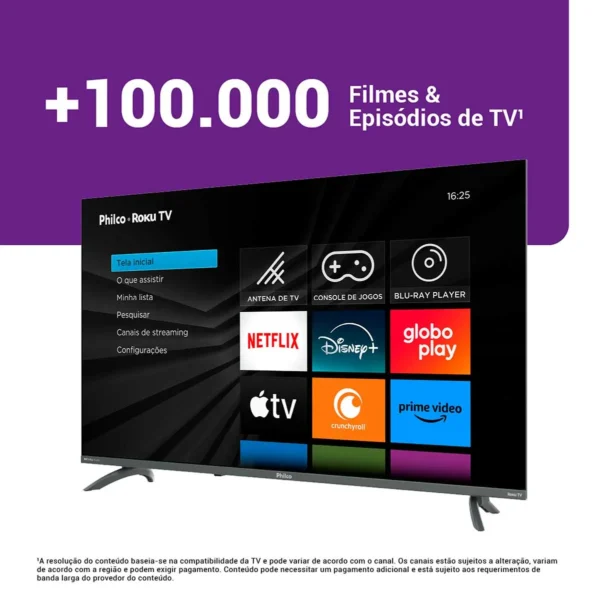 Smart TV Philco 43" PTV43VA4REGB Full HD LED Dolby Audio Roku TV - Image 4